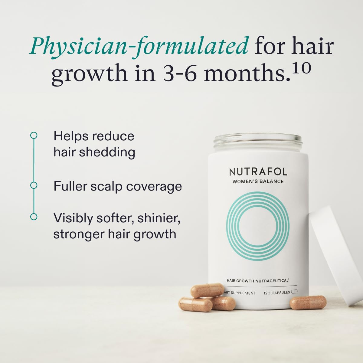 Nutrafol Women’s Balance Hair Growth Supplements - 1-Month Supply