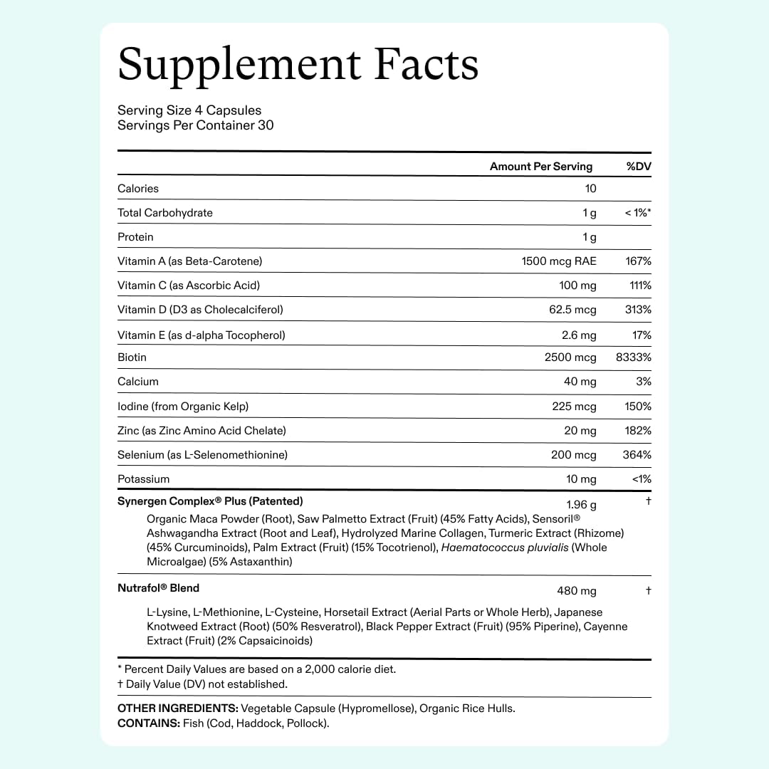 Nutrafol Women’s Balance Hair Growth Supplements - 1-Month Supply