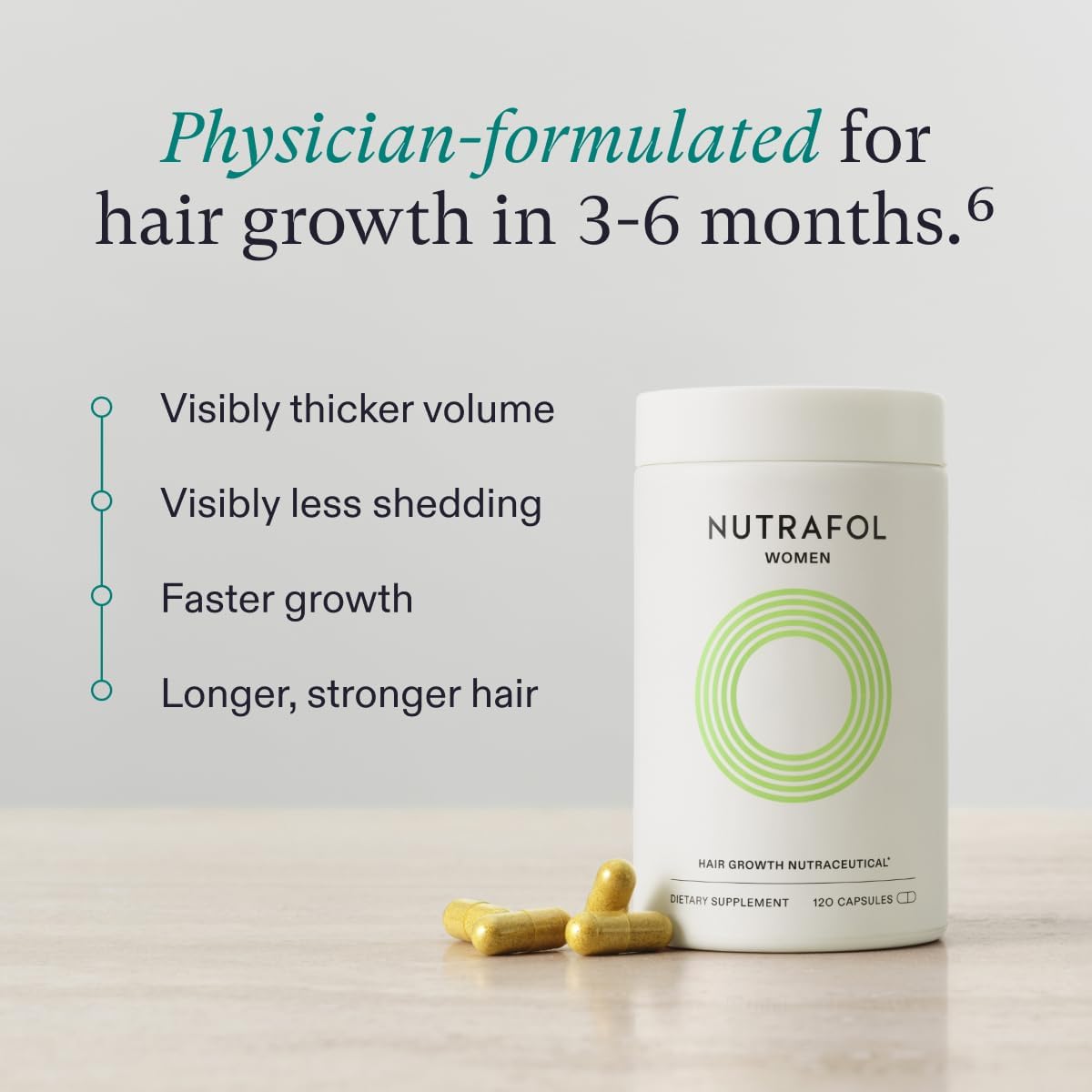 Nutrafol Women’s Hair Growth Supplements, Ages 18-44 - 1-Month Supply